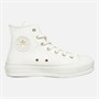 Converse Womens Chuck Taylor All Star Lift Platform Hi Mono Trainers Vintage White/Egret/Gold