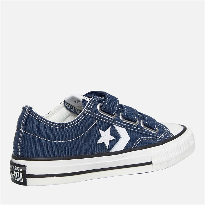Converse Kids Star Player 76 Ox Easy On Trainers Navy/Vintage White/Egret