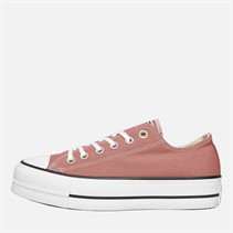 Converse Womens Chuck Taylor All Star Lift Platform Ox Trainers Light Saddle/Natural Ivory