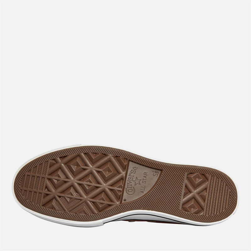 Converse Womens Chuck Taylor All Star Lift Platform Ox Trainers Light Saddle/Natural Ivory