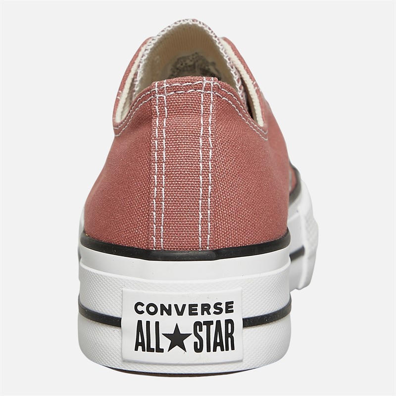 Converse Womens Chuck Taylor All Star Lift Platform Ox Trainers Light Saddle/Natural Ivory