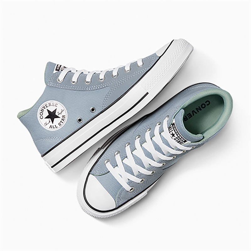 Converse Men Chuck Taylor All Star Malden Street Mid Canvas And Suede Trainers Wet Stone/White/Black