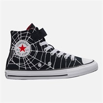 Converse Kids Chuck Taylor All Star Hi Spiderweb Easy On Trainers Black/White/Red