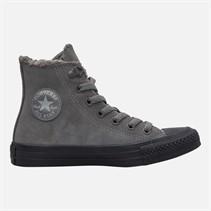 Converse Mens Chuck Taylor All Star Hi Suede Trainers Sharkskin/Sharkskin/Grey Area