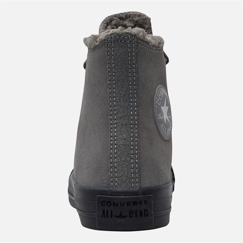 Converse Mens Chuck Taylor All Star Hi Suede Trainers Sharkskin/Sharkskin/Grey Area