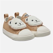 Converse Infant Chuck Taylor All Star Sherpa Bear Easy-On Trainers Warm Quarry/Egret/Black