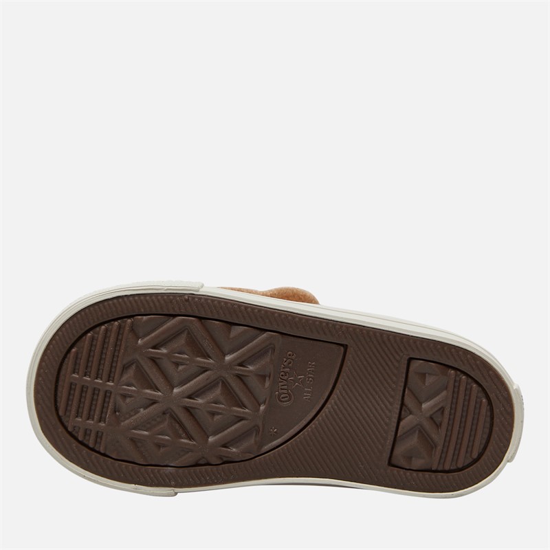 Converse Infant Chuck Taylor All Star Sherpa Bear Easy-On Trainers Warm Quarry/Egret/Black