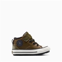 Converse Infant Chuck Taylor All Star Malden Street Easy On Boot Trainers Surplus Olive/Vintage White