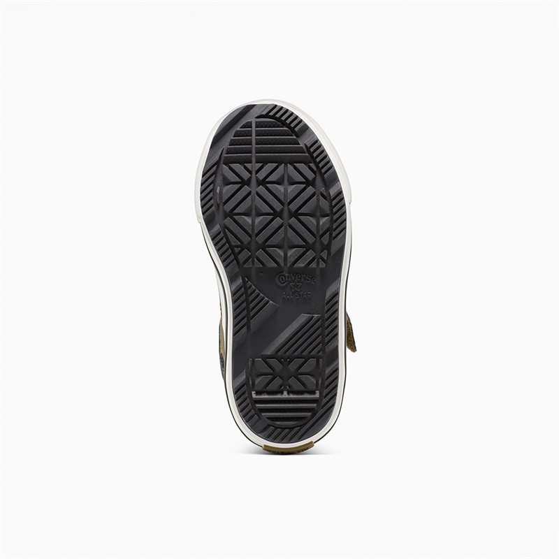 Converse Infant Chuck Taylor All Star Malden Street Easy On Boot Trainers Surplus Olive/Vintage White