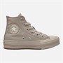 Converse Kids Chuck Taylor All Star Hi Eva Lift Platform Monochrome Trainers Papyrus/Papyrus/Papyrus