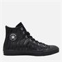 Converse Junior Chuck Taylor All Star Hi Dark Zebra Print Trainers Black/Black/Silver