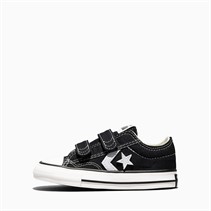 Converse Infant Star Player 76 Easy On Canvas Trainers Black/Vintage White/Egret