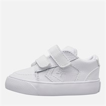 Converse Infant Belmont Leather Trainers White/White/White