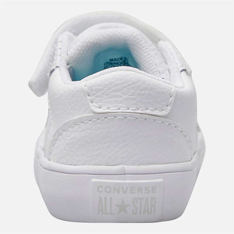 Converse Infant Belmont Leather Trainers White/White/White