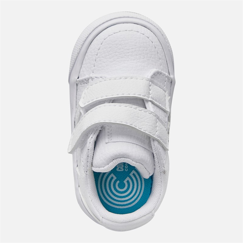 Converse Infant Belmont Leather Trainers White/White/White