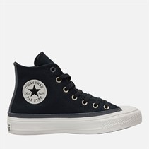 Converse Chuck Taylor All Star Hi Double Lace Trainers Black/Vintage White/Black