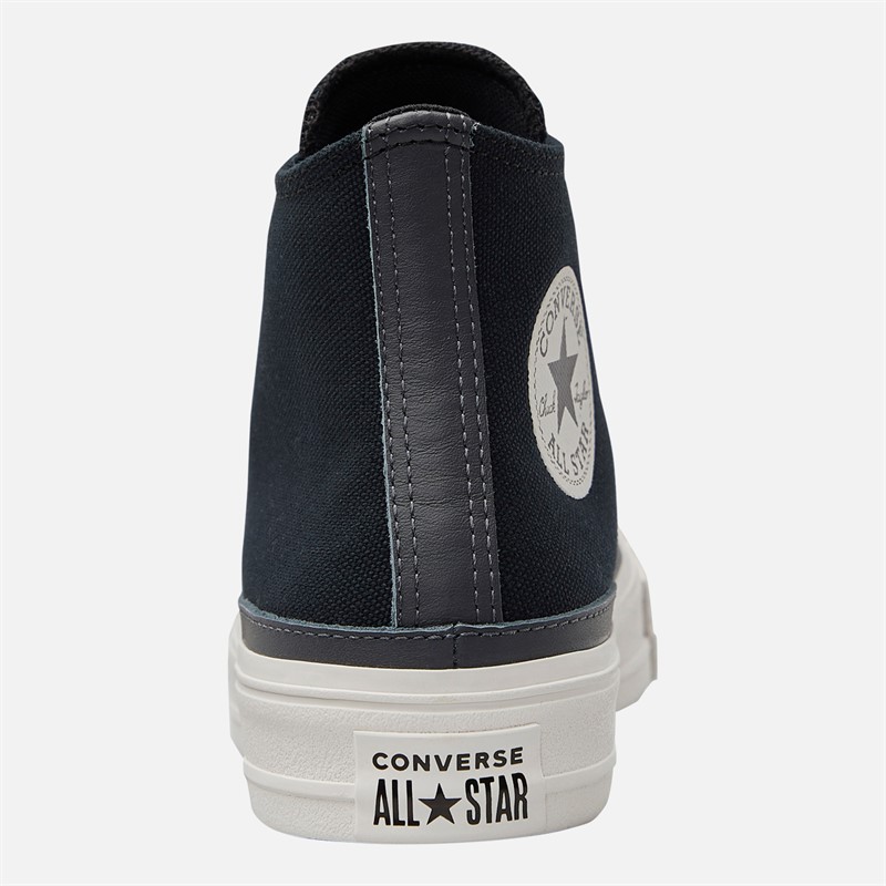 Converse Chuck Taylor All Star Hi Double Lace Trainers Black/Vintage White/Black