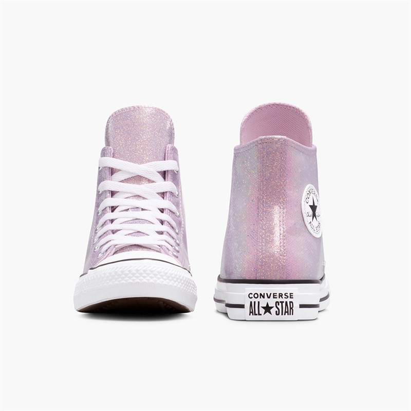 Converse Junior Chuck Taylor All Star Hi Disco Trainers Altitude Lilac/White/Black