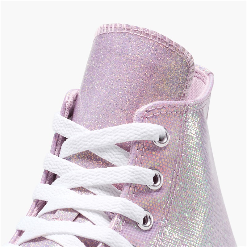 Converse Junior Chuck Taylor All Star Hi Disco Trainers Altitude Lilac/White/Black