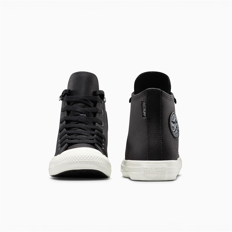 Converse Junior Chuck Taylor All Star Hi Leather Trainers Black/Cold Stare/Egret