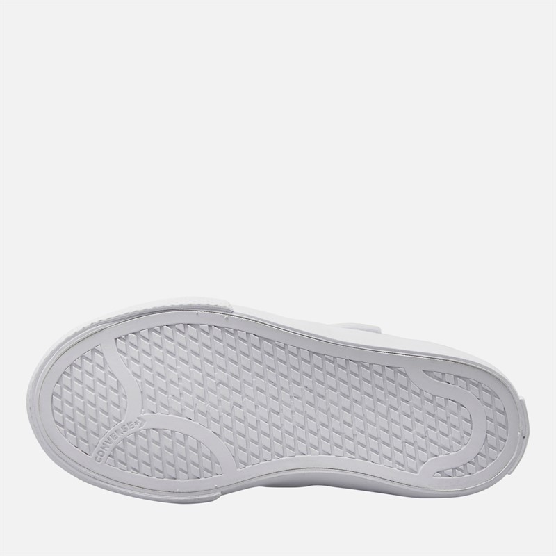 Converse Kids Belmont Leather Trainers White/White/White