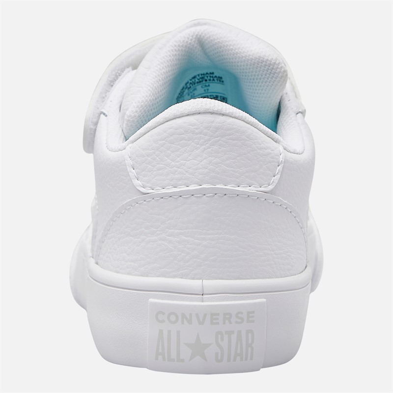Converse Kids Belmont Leather Trainers White/White/White