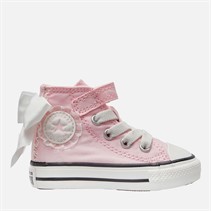 Converse Infant Girls Chuck Taylor All Star Hi 1V Trainers Pink Frosting/Vintage White