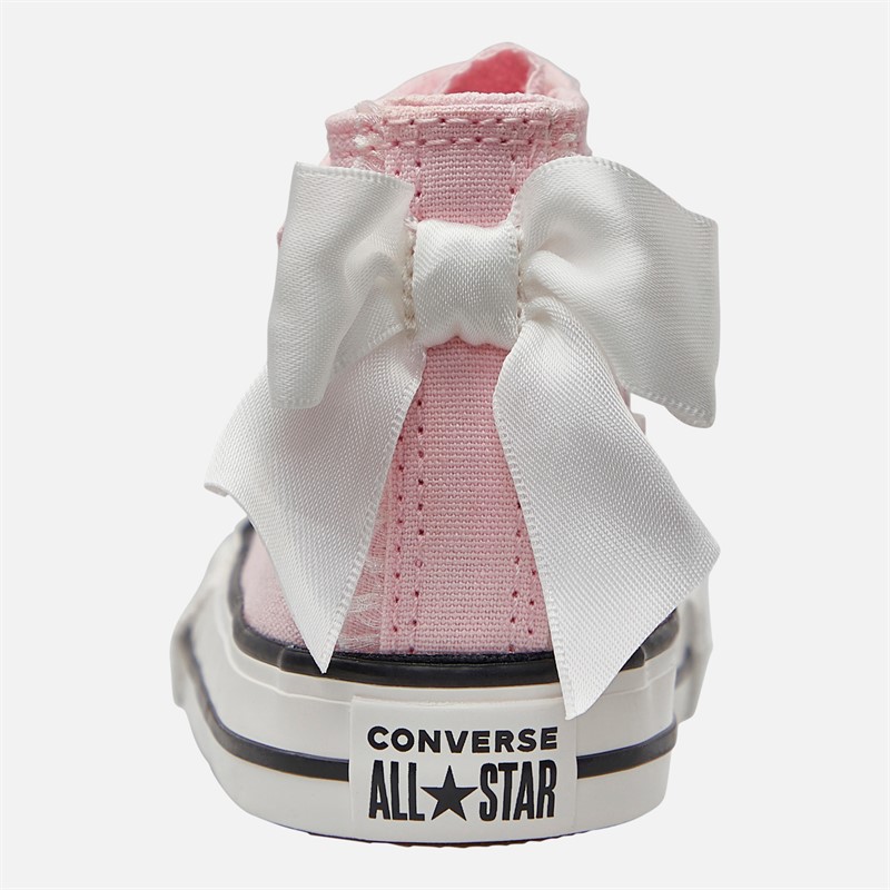 Converse Infant Girls Chuck Taylor All Star Hi 1V Trainers Pink Frosting/Vintage White