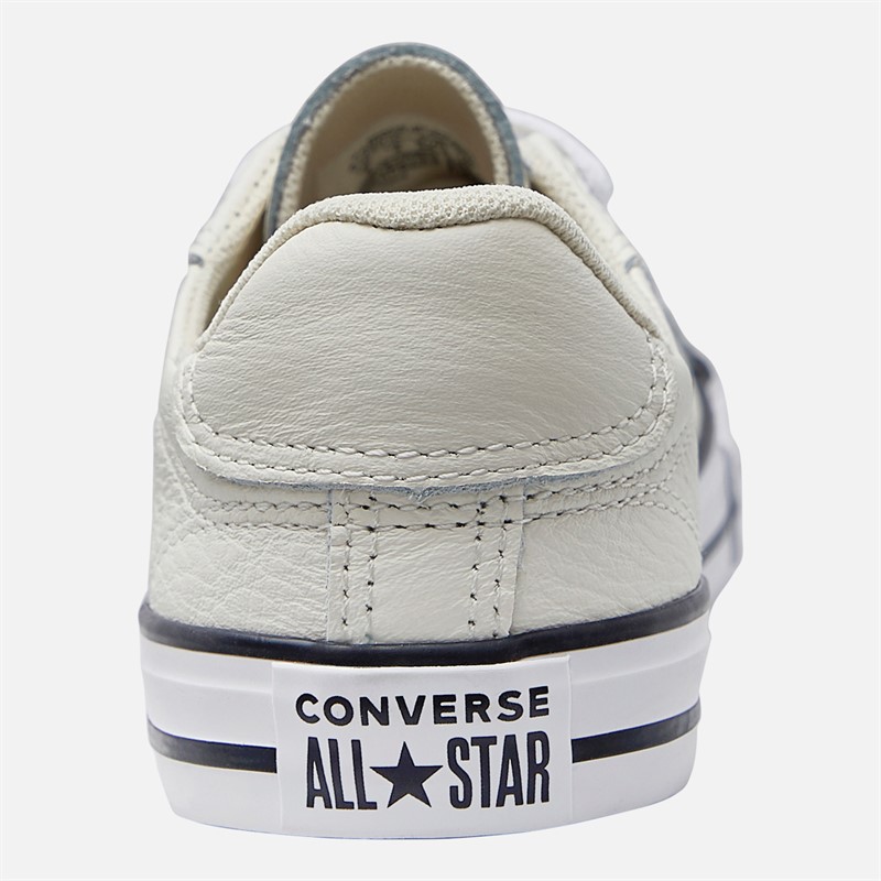 Converse Womens Chuck Taylor All Star Dainty Lucky Leather Trainers Egret/Black/White
