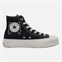 Converse Womens Chuck Taylor All Star Hi Lift Platform Enchanted Garden Trainers Black/Black/Egret