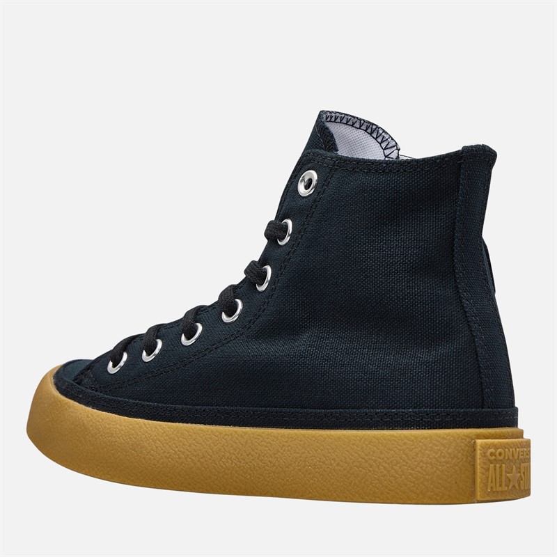 Converse Chuck Taylor All Star Hi Trainers Black/Black/Gum