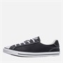 Converse Womens Chuck Taylor All Star Dainty Lucky Leather Trainers Black/White/Black