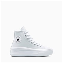 Converse Junior Chuck Taylor All Star Move Platform Fuzzy Lining Trainers Just Chill/White/Just Chill