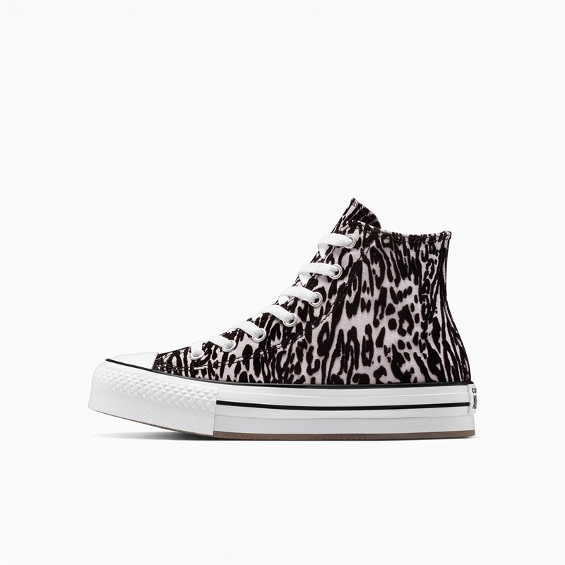 Converse Junior Chuck Taylor All Star Hi Eva Lift Platform Trainers Frozen Thistle/White/Black