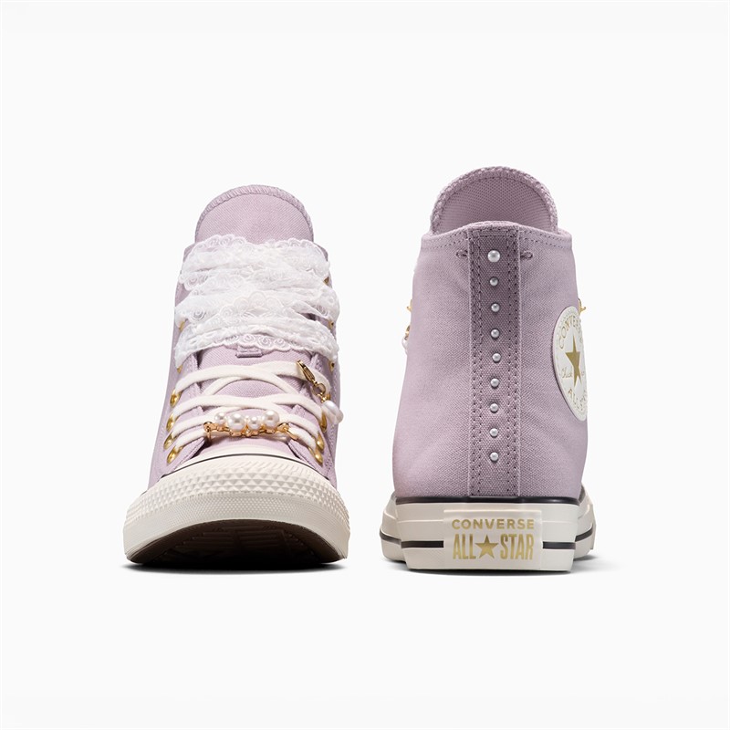 Converse Womens Chuck Taylor All Star Hi Charms Trainers Frozen Thistle/Egret/Black