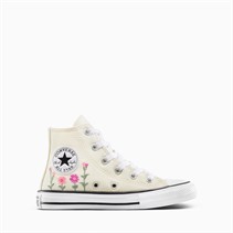 Converse Kids Chuck Taylor All Star Hi Florals Trainers Egret/Light Jellyfish Jitter
