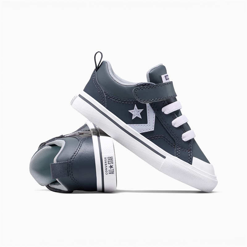 Converse Infant Pro Blaze Strap Easy-On Trainers Cold Stare/Just Chill/White