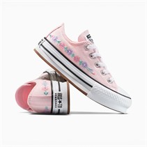 Converse Kids Chuck Taylor All Star Hi Eva Lift Platform Florals Trainers Sugar Berry/White/Black