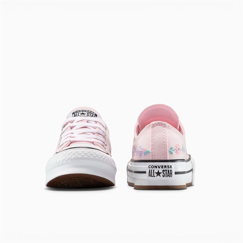 Converse Kids Chuck Taylor All Star Hi Eva Lift Platform Florals Trainers Sugar Berry/White/Black