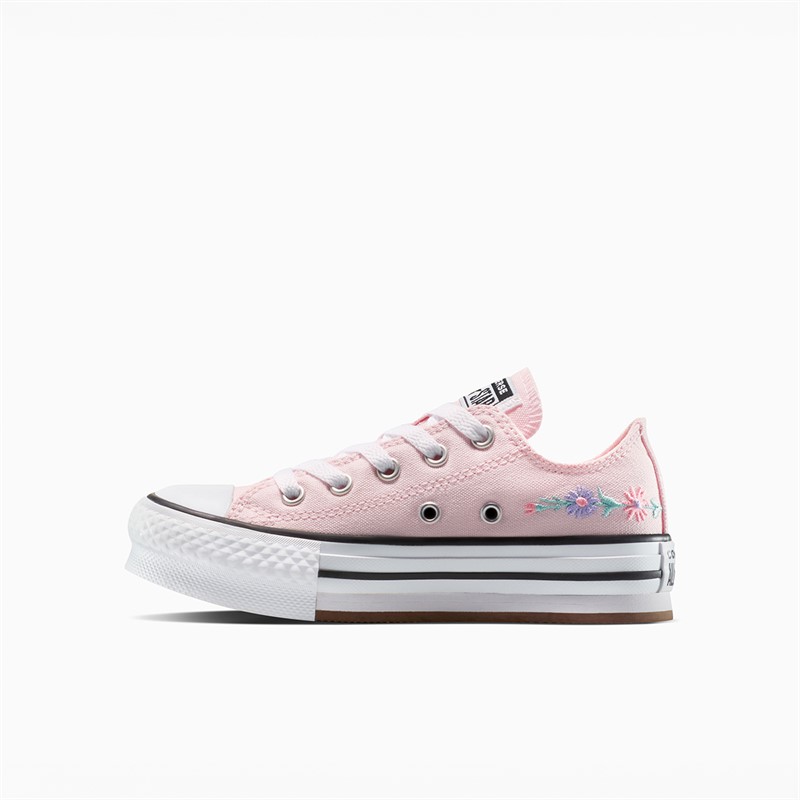Converse Kids Chuck Taylor All Star Hi Eva Lift Platform Florals Trainers Sugar Berry/White/Black