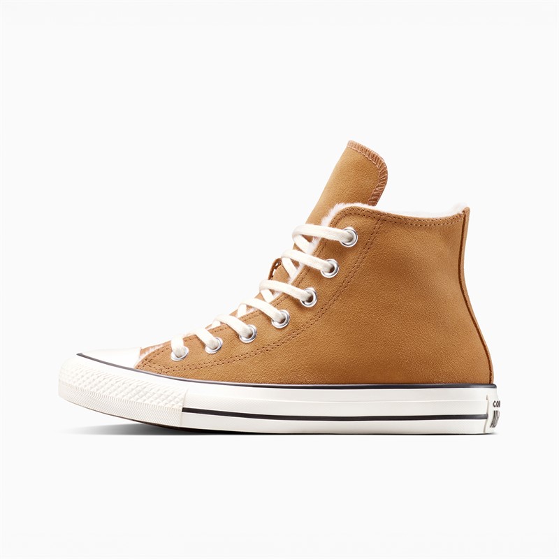 Converse Womens Chuck Taylor All Star Hi Cozy Suede Trainers Gingersnap/Egret/Egret