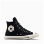 Converse Womens Chuck Taylor All Star Hi Leopard Suede Trainers Black/Sand Dune/Egret