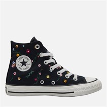 Converse Chuck Taylor All Star Hi Embroidered Flowers Trainers Black/Frozen Acai/Branch Out