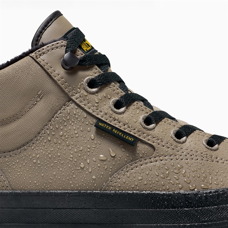 Converse Chuck Taylor All Star Malden Street Mid Top Boot Trainers Classic Taupe/Black