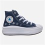 Converse Kids Chuck Taylor All Star Move Platform Doodle Stars Trainers Navy/Navy/White