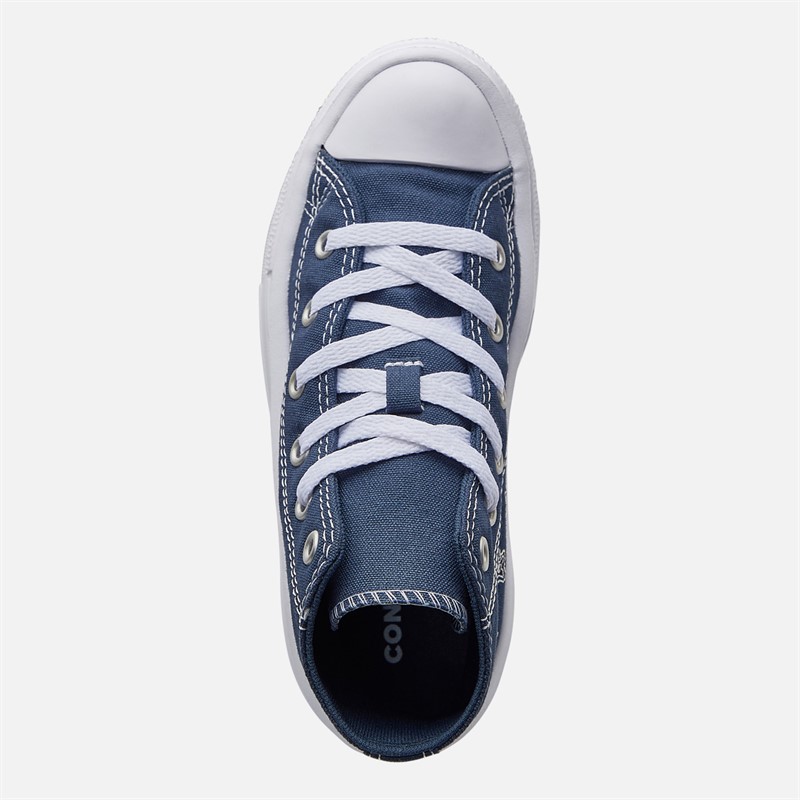 Converse Kids Chuck Taylor All Star Move Platform Doodle Stars Trainers Navy/Navy/White