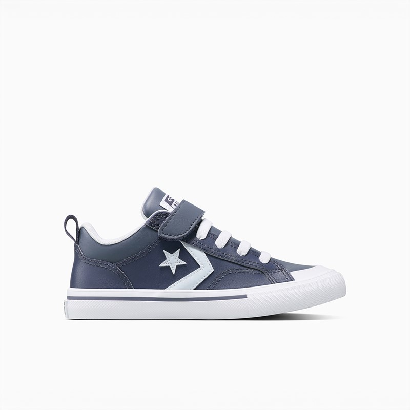 Converse Kids Pro Blaze Strap Easy On Trainers Cold Stare/Just Chill/White