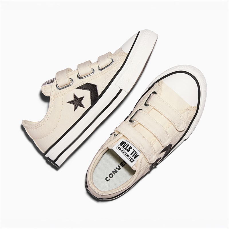 Converse Kids Star Player 76 Easy On Trainers Vintage White/Black/Egret