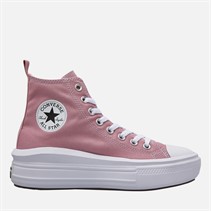 Converse Junior Chuck Taylor All Star Move Platform Trainers Cliffside Rose/White/Black