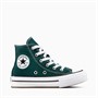 Converse Kids Chuck Taylor All Star Hi Eva Lift Platform Trainers Darkly Jaded/White